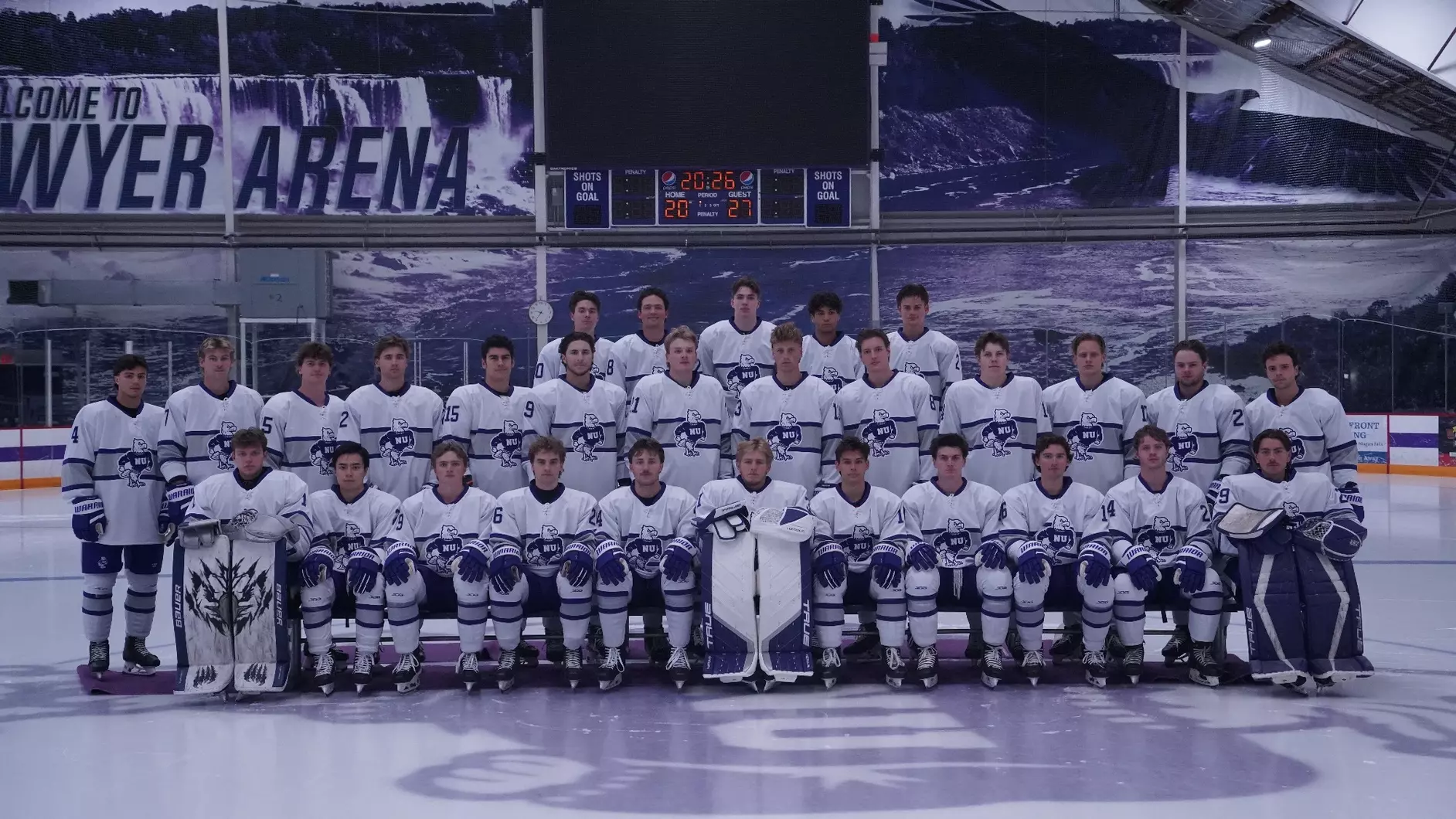 Division One Hockey Team on the Main Ice Rink in Dwyer Arena